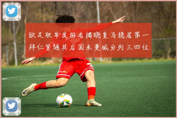 欧足联年度排名揭晓皇马稳居第一拜仁紧随其后国米曼城分列三四位
